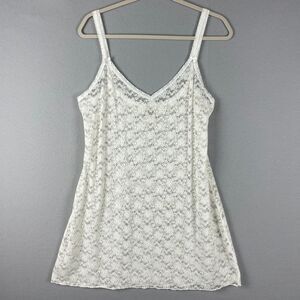 In Bloom Jonquil‎ Lingerie Slip Womens XL Cream Lace Sheer Coquette Fairy Dainty